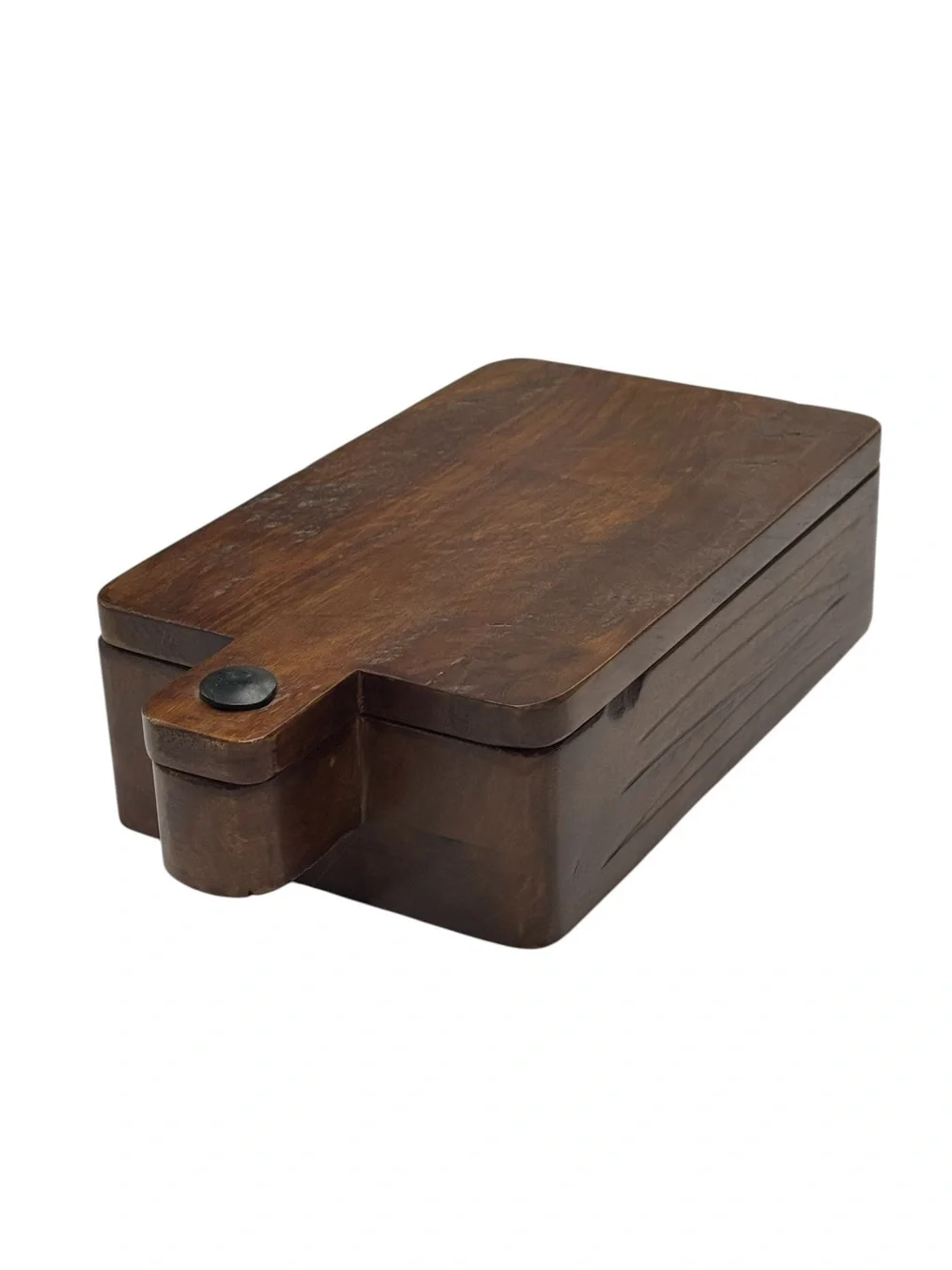 Vintage Williams Sonoma Rustic Heavy Wood Spice/Egg Box With Lid/Cutting Board